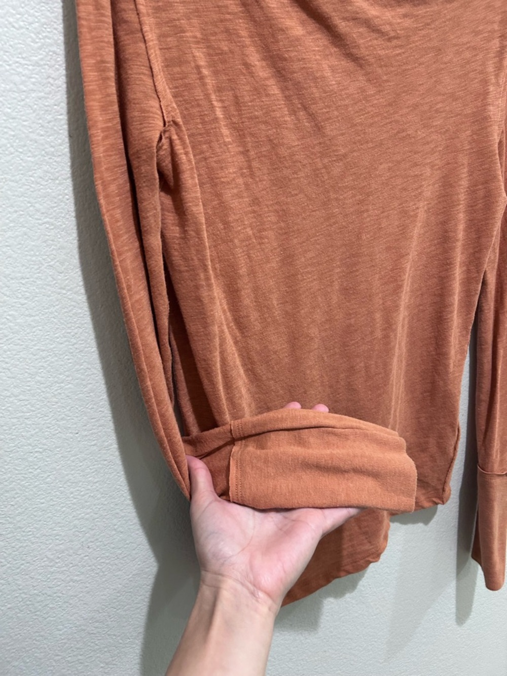 We the free free people Rust Long Sleeve Lightweight kimmo Top in Sienna - Picture 3 of 7